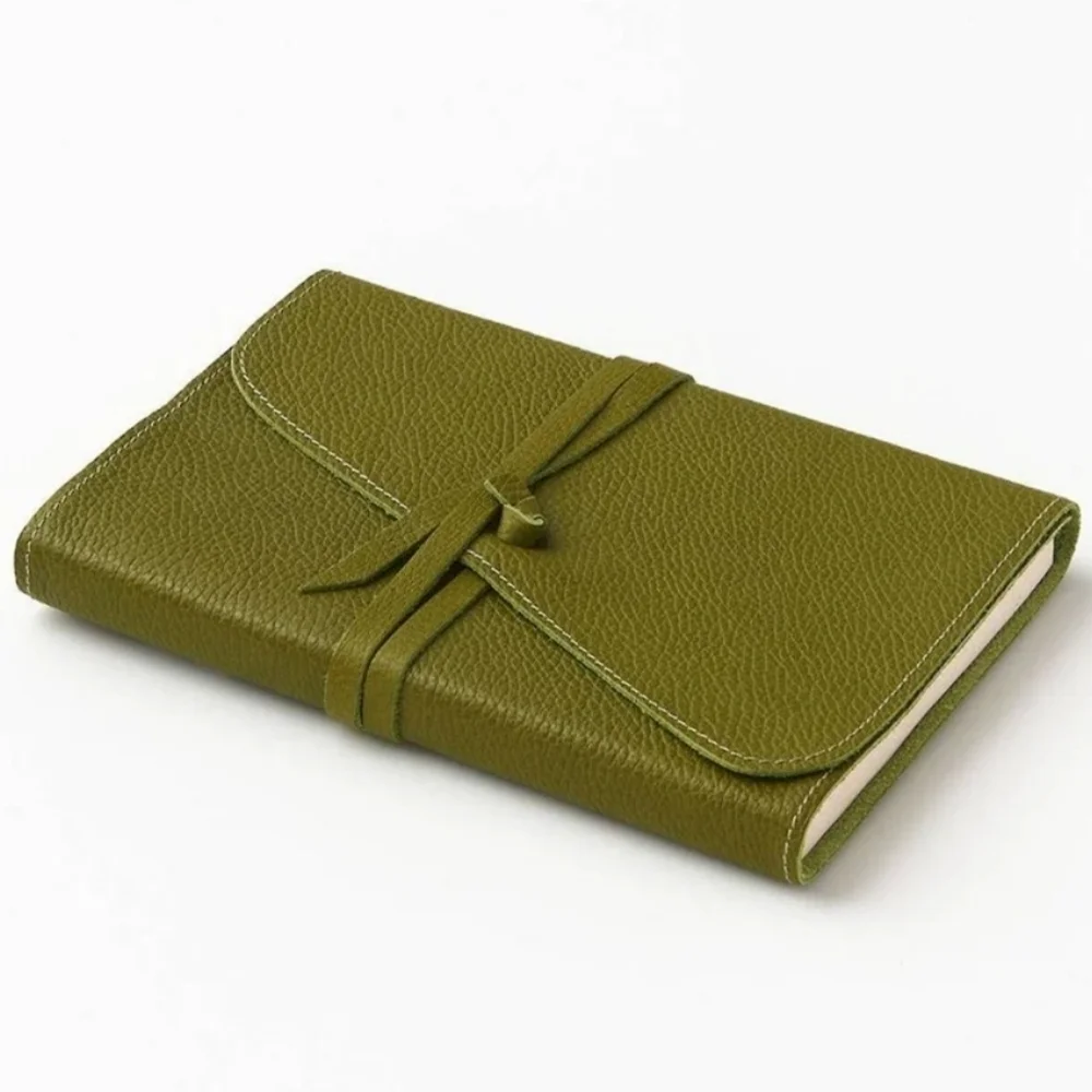 ❤️BUY 5 GET 3 FREE  Dark Green Genuine Leather Journal, Retail Price$44.99 USD